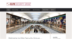 Desktop Screenshot of elitesecuritygroup.co.uk