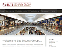 Tablet Screenshot of elitesecuritygroup.co.uk